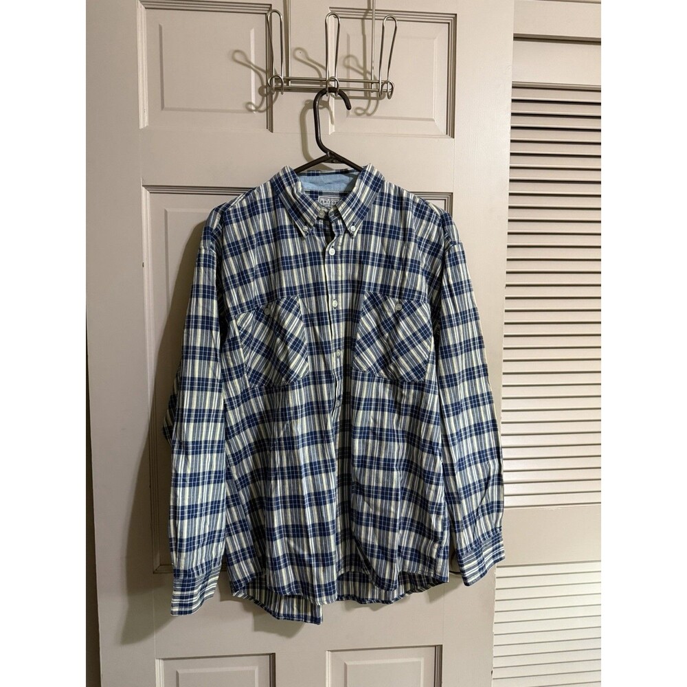 Men’s Vintage Arizona Jean Company Long Sleeve Plaid Button Down NWT Size Medium